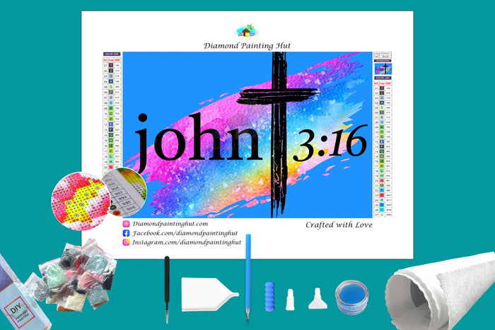 John 3:16 Diamond Painting-Diamond Painting Hut