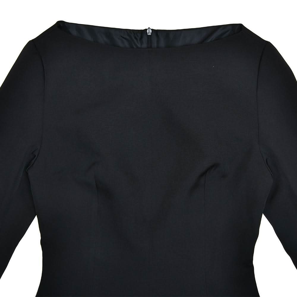 Long sleeve bowknot solid mini dress  | Festival Outfits Women