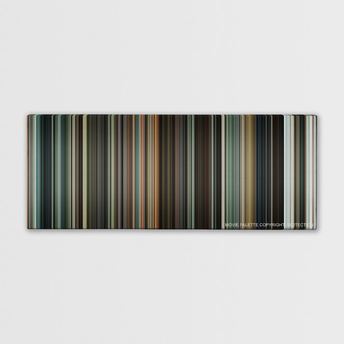 Jumper color palette canvas print: thousands of thin vertical stripes of color