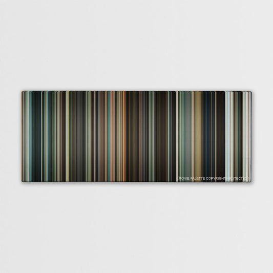 Jumper color palette canvas print: thousands of thin vertical stripes of color