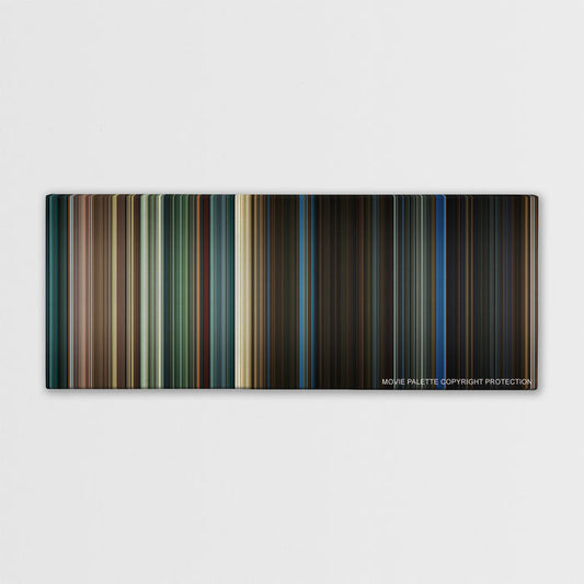 Jurassic World: Fallen Kingdom color palette canvas print: thousands of thin vertical stripes of color