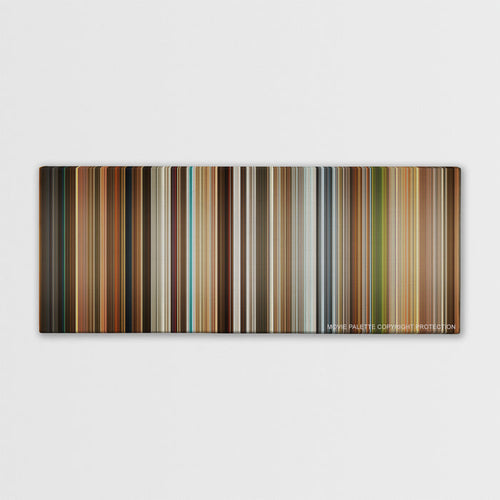 Kingsman: The Golden Circle color palette canvas print: thousands of thin vertical stripes of color