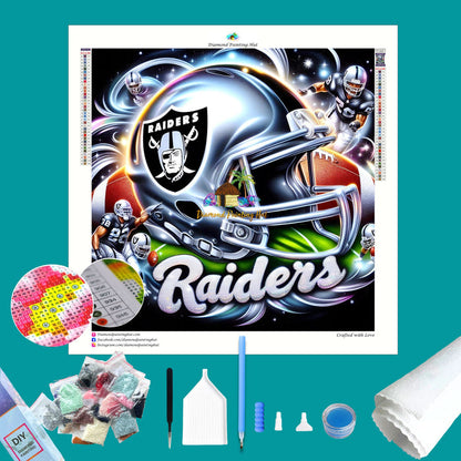 Las Vegas Raiders NFL Helmet Diamond Painting2
