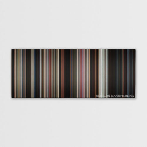 Lethal Weapon color palette canvas print: thousands of thin vertical stripes of color