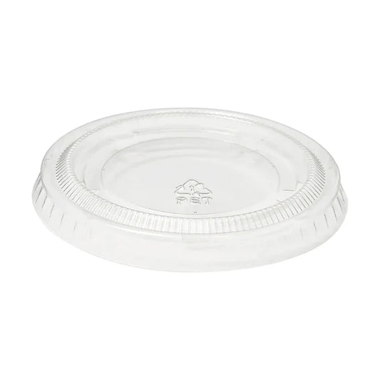 Wholesale Clear 2 oz Portion Cup Lids- Mexmax INC offers bulk quantities.