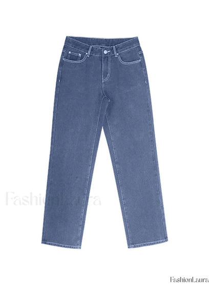 Light Wash Denim Boyfriend Jeans