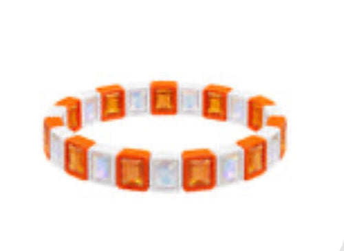 LM-Orange/White Bracelet