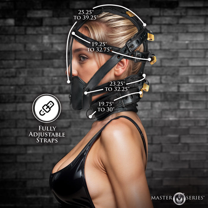 Lockable Head Harness with Muzzle