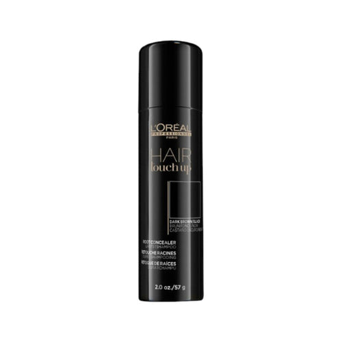 L'Oreal Professional Hair Touch Up Dark Brown/Blonde in a spray can.