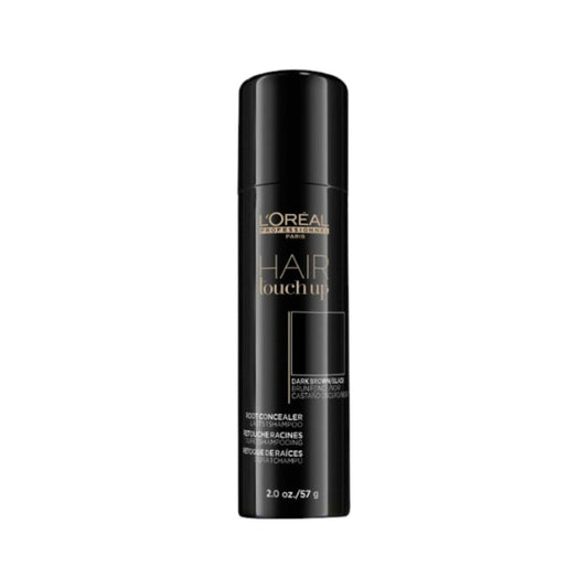 L'Oreal Professional Hair Touch Up Dark Brown/Blonde in a spray can.
