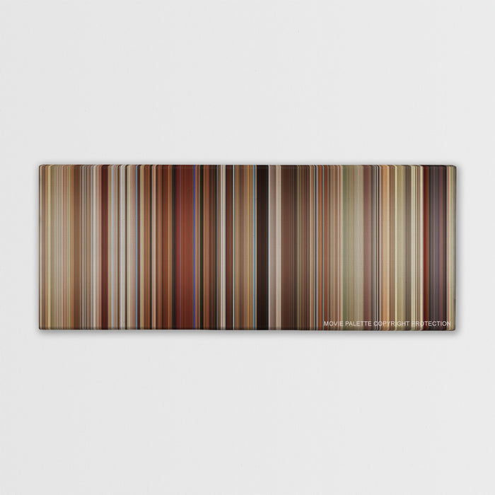 Love, Simon color palette canvas print: thousands of thin vertical stripes of color