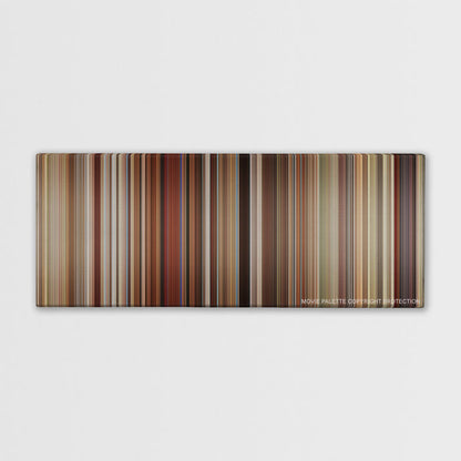 Love, Simon color palette canvas print: thousands of thin vertical stripes of color