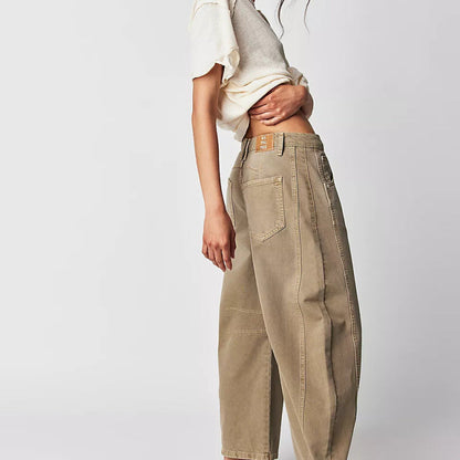 Women Fashion Casual Loose Jeans