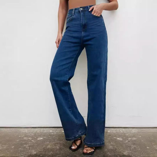 Women Summer Fashion High Waist Casual Jeans