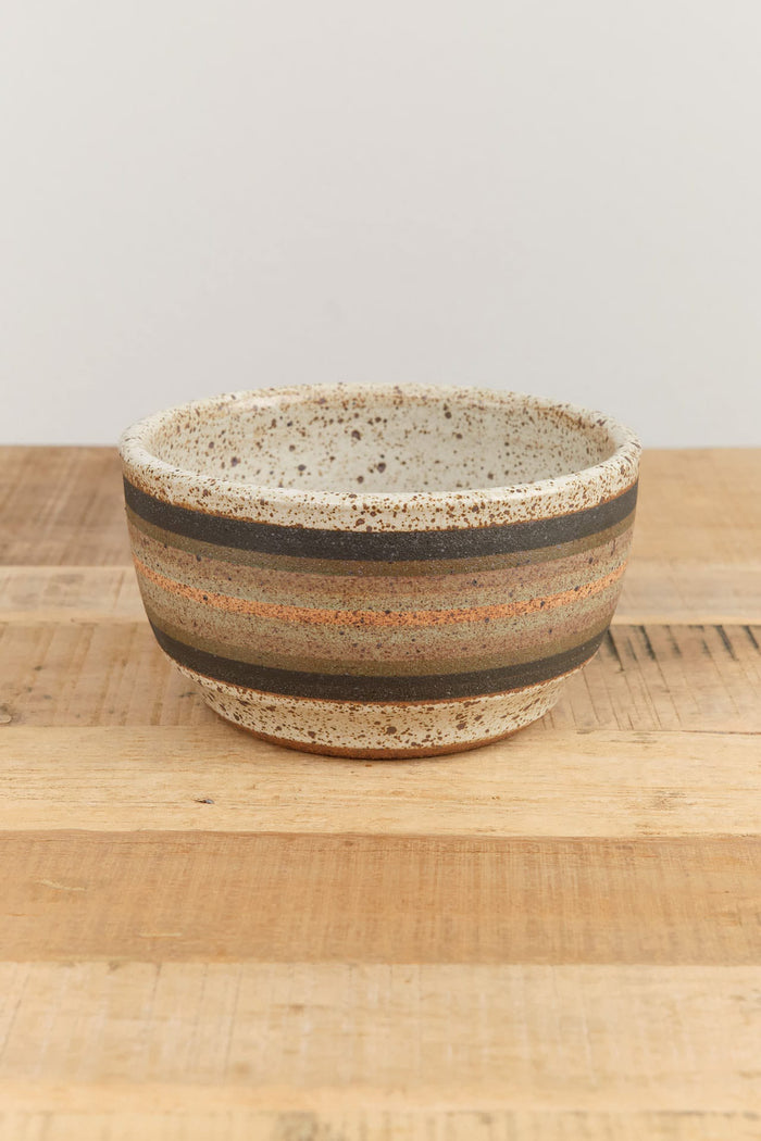 Kat and Roger Home Planters Medium Round Planter Cool Stripes
