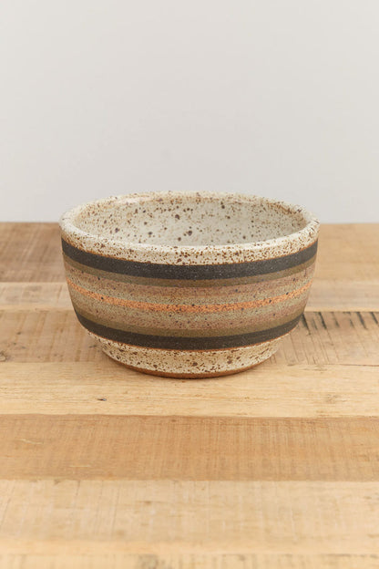 Kat and Roger Home Planters Medium Round Planter Cool Stripes