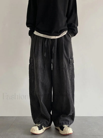 Men's Vintage Loose Cargo Jeans