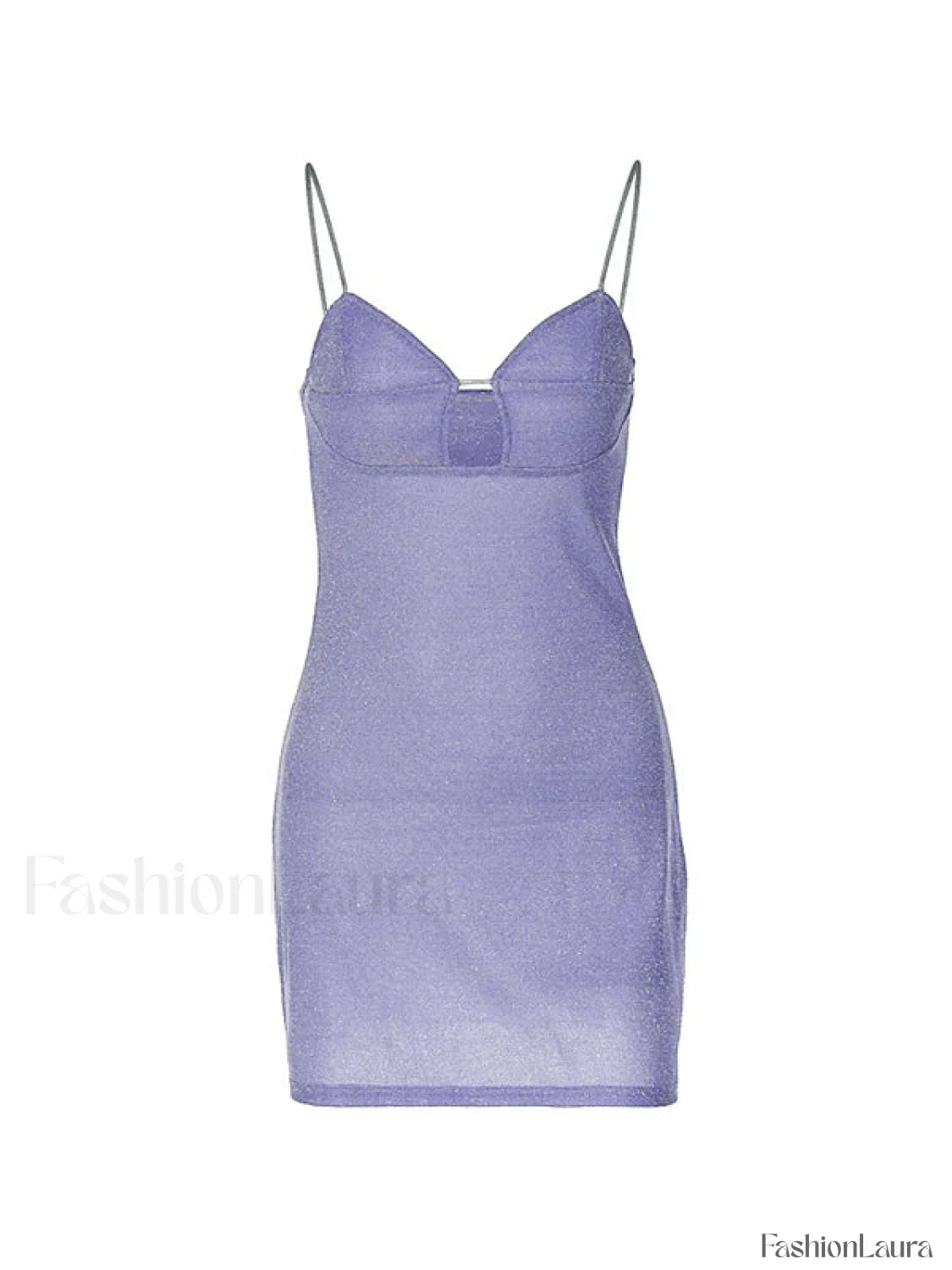 Metallic Cutout Slip Mini Dress