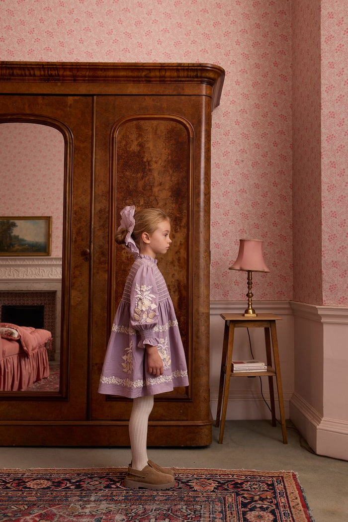 Mia Dress in Dusky Lavender