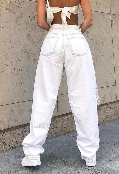 Mid Rise Extra Ripped Jeans