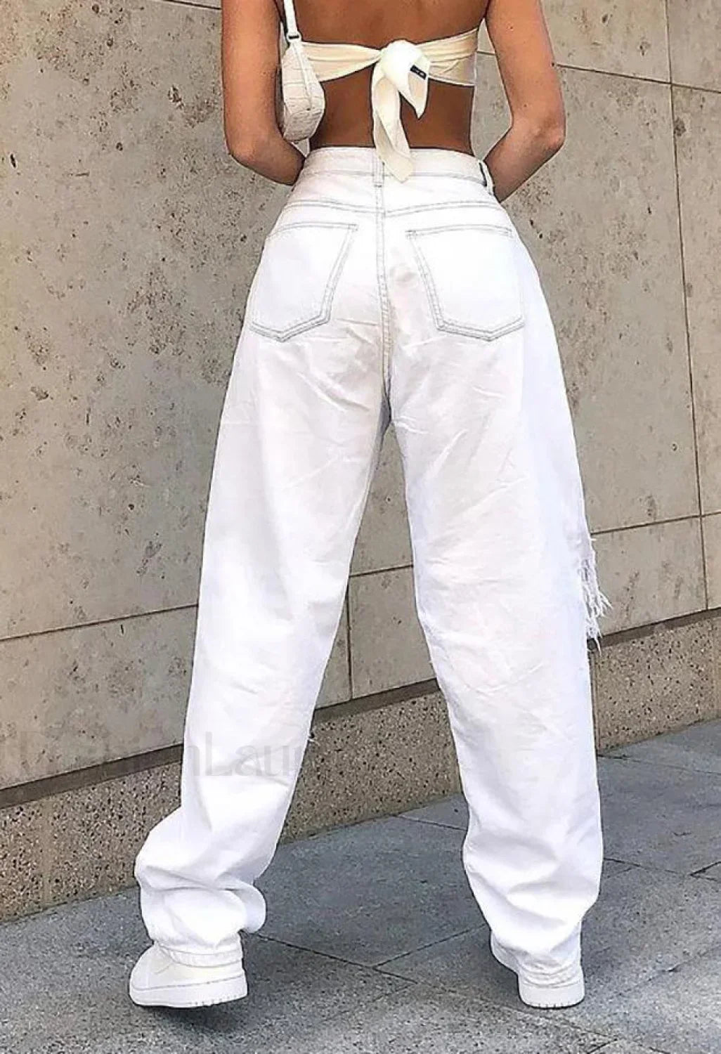 Mid Rise Extra Ripped Jeans
