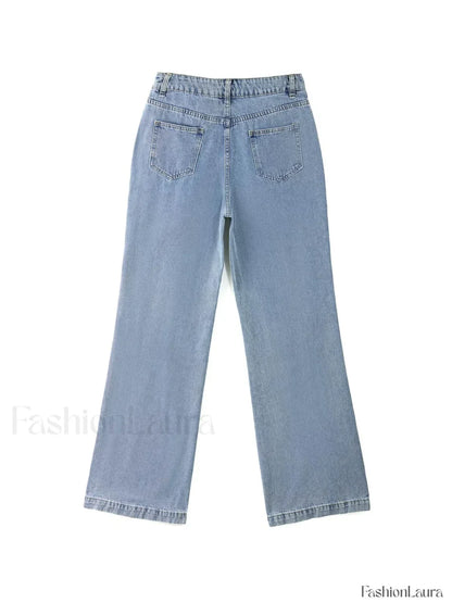 Mid Waist Washed Boyfriend Jeans