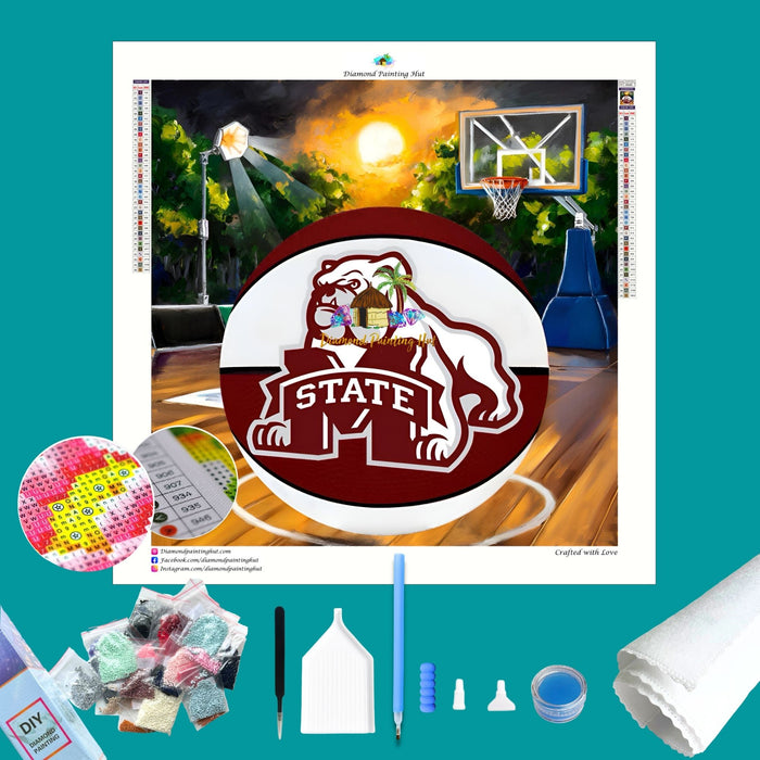 Mississippi State Basketball Diamond Painting