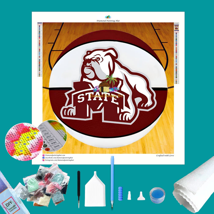 Mississippi State Basketball Diamond Painting