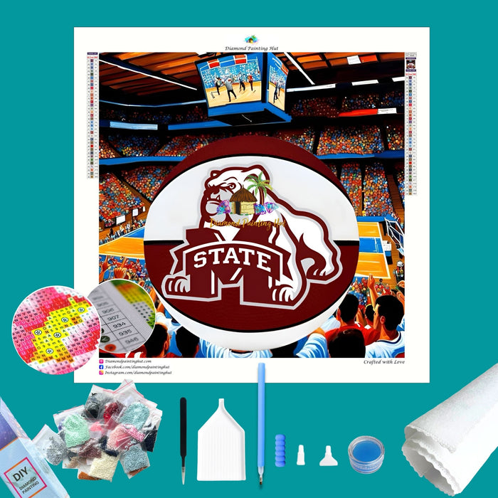 Mississippi State Basketball Diamond Painting