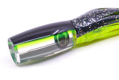 Moyes Lures Clear Mirrored Black-Green Back Medium Shotgun 10" 6.2oz Skirted Magic Johnson