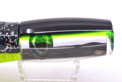 Moyes Lures Clear Mirrored Black-Green Back Medium Shotgun 10" 6.2oz Skirted Magic Johnson