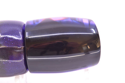Moyes Lures Purple Rainbow MOP Black Back Taxi Eyes Medium J-Boy 12" 5oz FT Vinyl