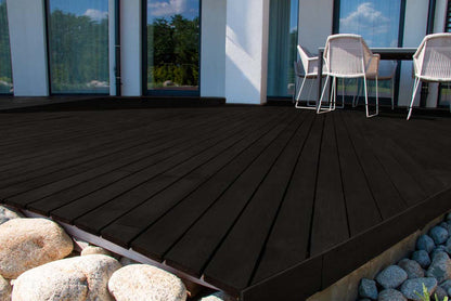Retique It Multi-purpose Smooth Finish Kit (Large) in Classic Black with exterior top coat and matte finish, designed for wood decking.