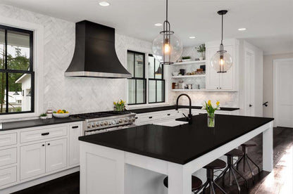 Large black wood finish kit from Retique It for interior countertops with smooth, multi-purpose top coat and wood finishing supplies.