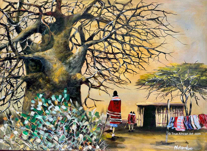 John Ndambo |  Kenya  |  N - 239  |   Original  |  True African Art .com