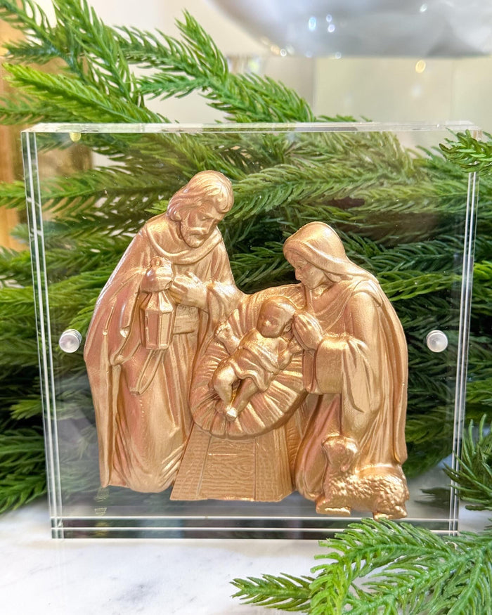 Nativity On Acrylic Block