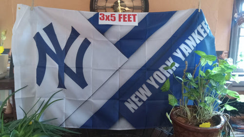 New York Yankees Diagonal 3x5 MLB Flag