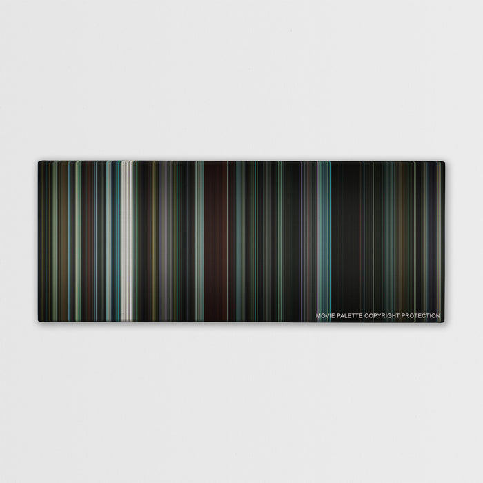 Nightcrawler color palette canvas print: thousands of thin vertical stripes of color