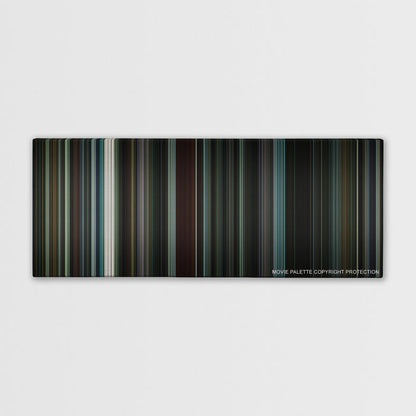 Nightcrawler color palette canvas print: thousands of thin vertical stripes of color