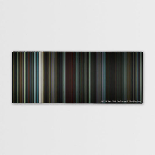 Nightcrawler color palette canvas print: thousands of thin vertical stripes of color