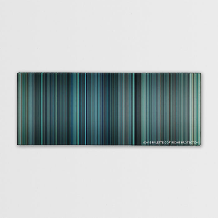 Non-Stop color palette canvas print: thousands of thin vertical stripes of color