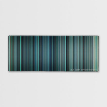 Non-Stop color palette canvas print: thousands of thin vertical stripes of color