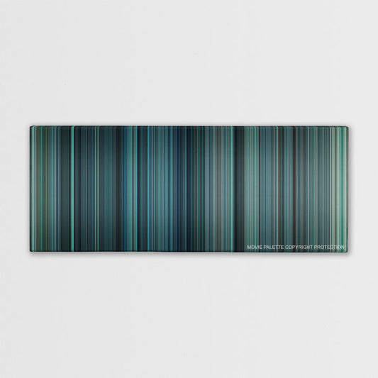 Non-Stop color palette canvas print: thousands of thin vertical stripes of color