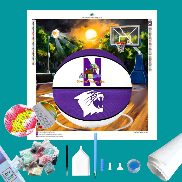 Northwestern Basketball Diamond Painting