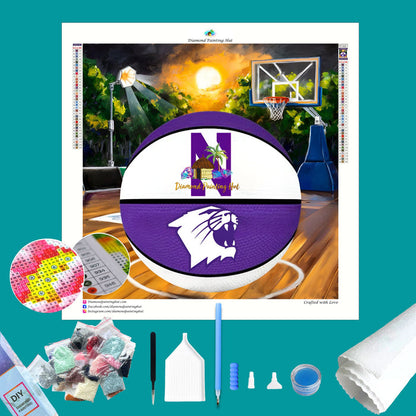 Northwestern Basketball Diamond Painting