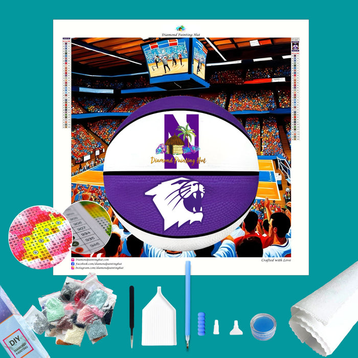 Northwestern Basketball Diamond Painting