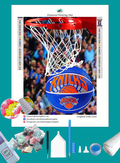 New York Knicks NBA Basketball Diamond Painting-Diamond Painting Hut