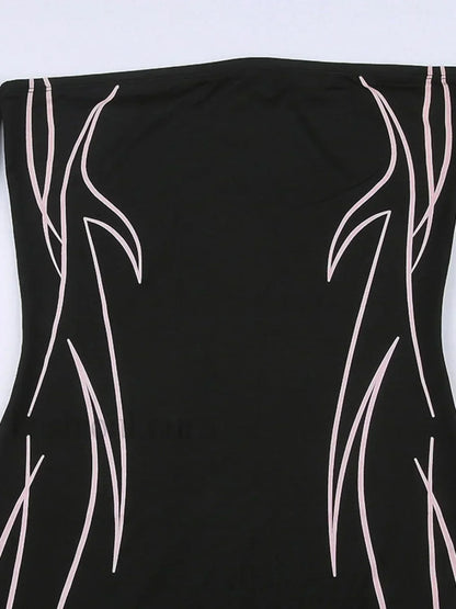 Off Shoulder Black Long Sleeve Mini Dress