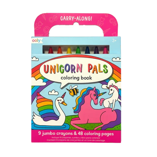 Ooly – Unicorn Pals Carry Along Crayon & Coloring Book