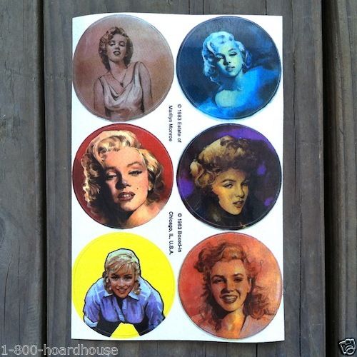Original MARILYN MONROE Sexy Pinup STICKERS